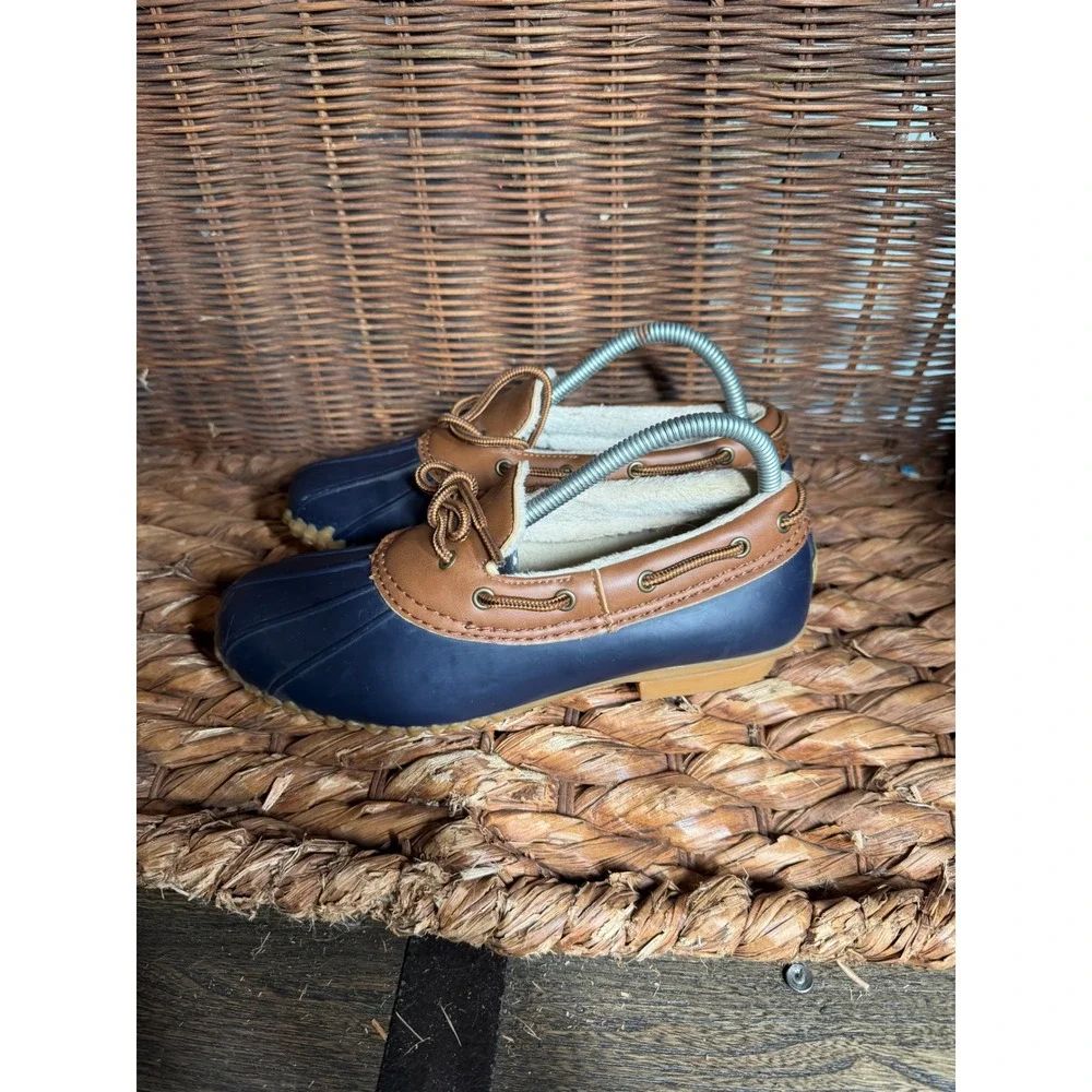 JBU‎ by Jambu Gwen Navy Brown Faux Fur Lined Duck Shoes JB16GWN73 Womens 8M